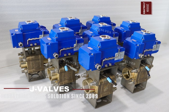 DN50 PN6 C95800 Electric 3PC Bronze Threaded High Pressure Ball Valve DN50 PN6 C95800 Electric 3PC Bronze Threaded High Pressure Ball Valve