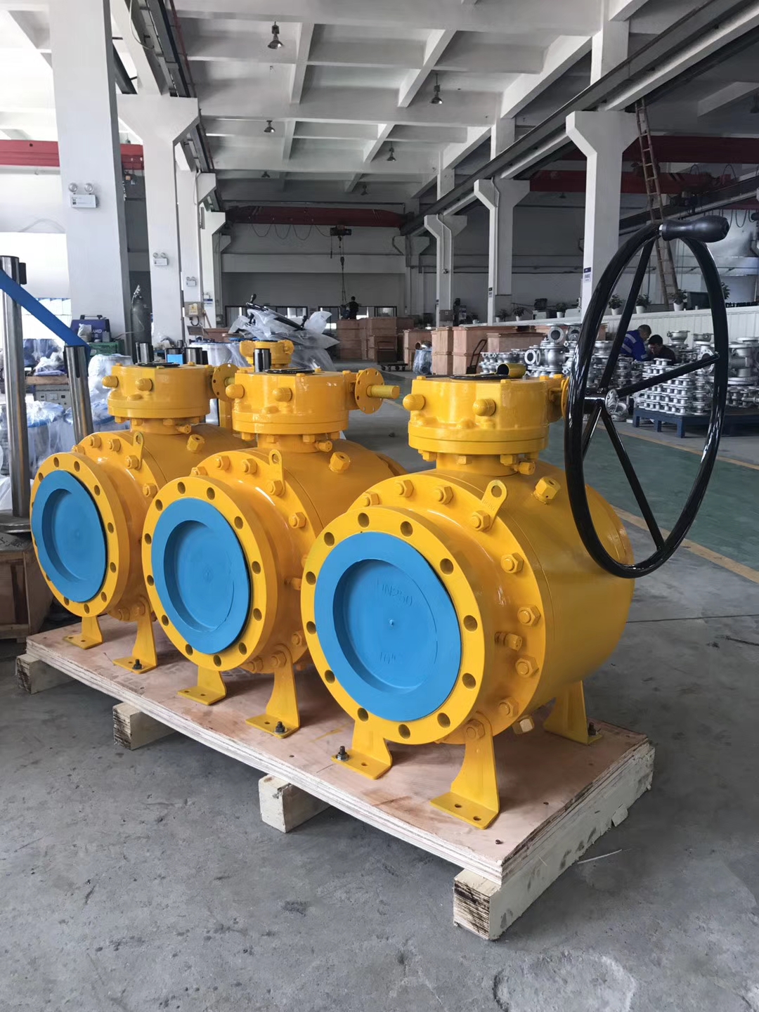 Forged Steel Trunnion Mounted 3pc flange Ball Valve