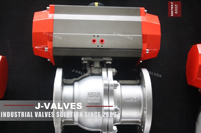 Pneumatic flanged floating ball valve (1) Pneumatic flanged floating ball valve (1)