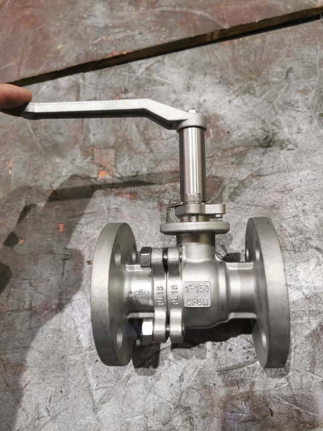 extended stem flange ss ball valve