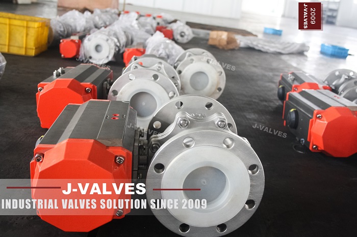 Pneumatic flanged floating ball valve (3) Pneumatic flanged floating ball valve (3)