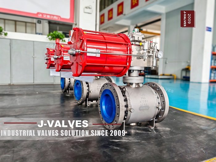 10x8“ 300LB A105N Pneumatic Trunnion Ball Valve 10x8“ 300LB A105N Pneumatic Trunnion Ball Valve