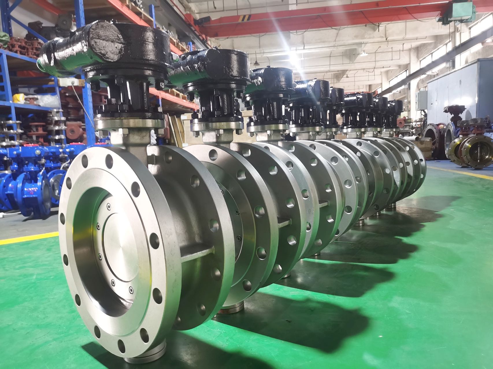 flange SS worm gear butterfly valve
