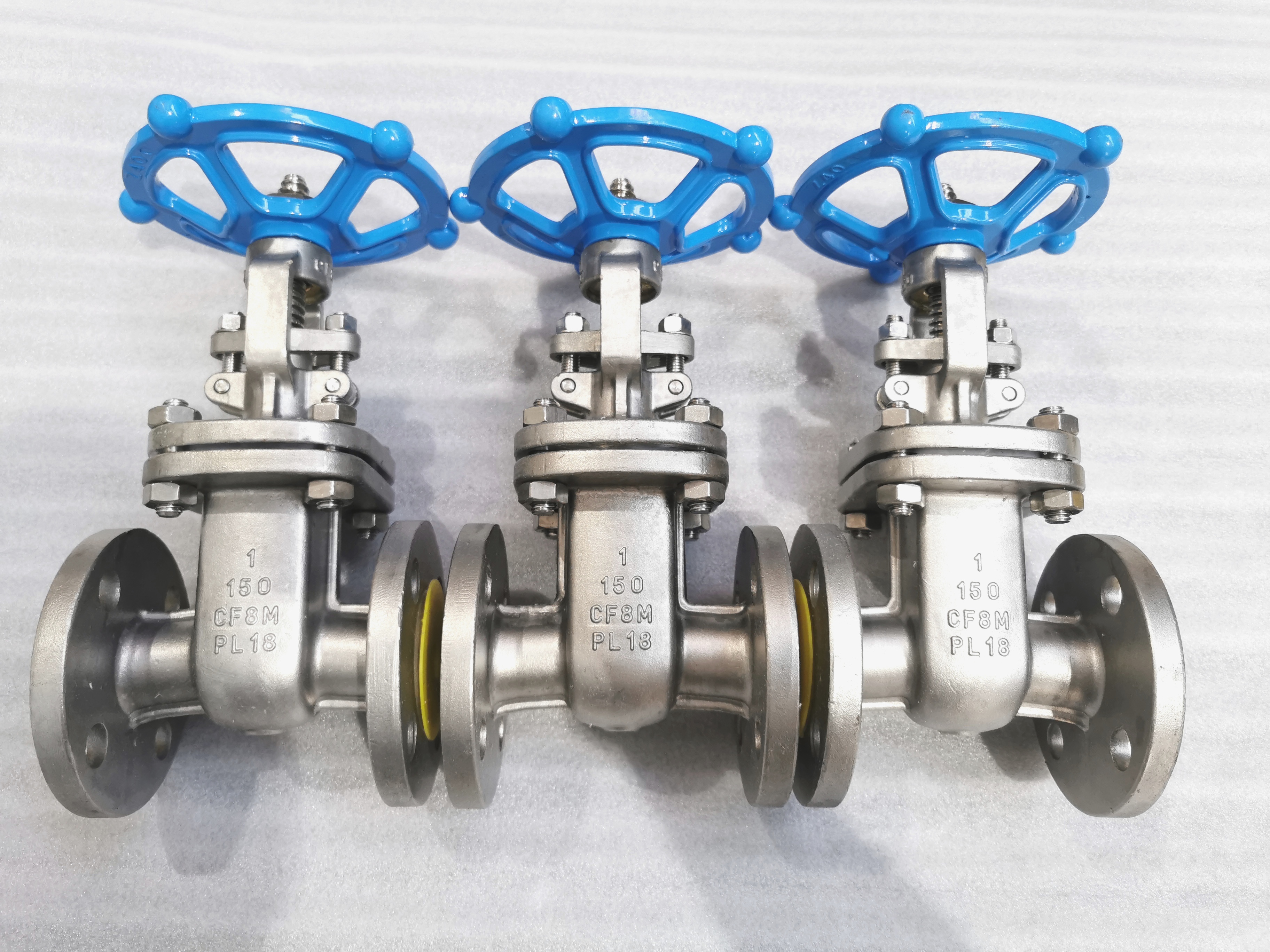 150LB A351-CF8 Stainless Steel 1'' DN25 Flange Gate Valve Rising Stem