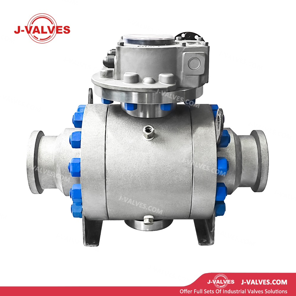 API607 Certified Fire Safe Quick Install Trunnion Ball Valve Low Emission