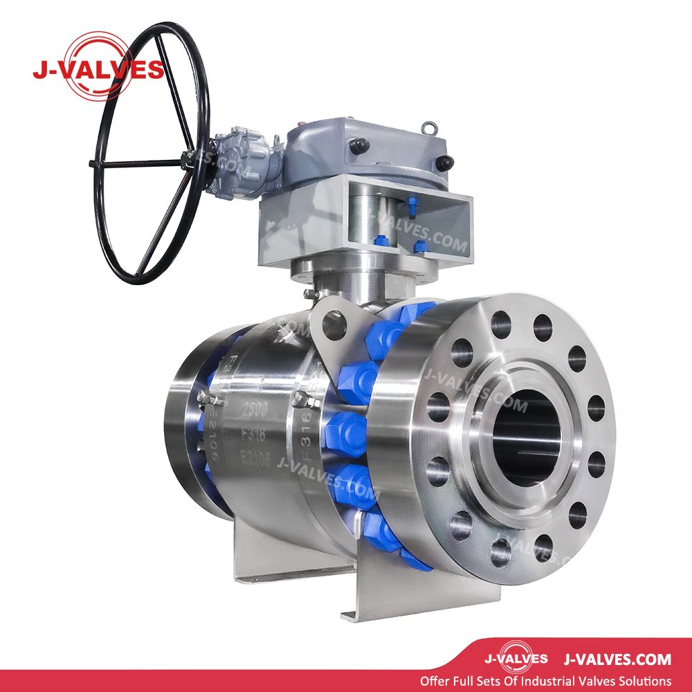 ANSI F316 Stainless Steel Flanged Trunnion Mounted Ball Valve