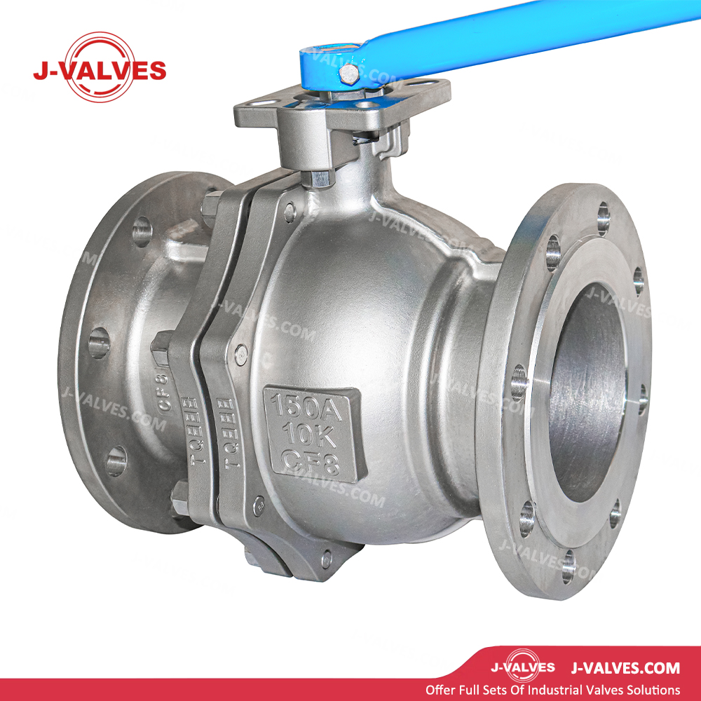 150A 10K CF8 Stainless Steel Floating Ball Valve JIS Standard Production