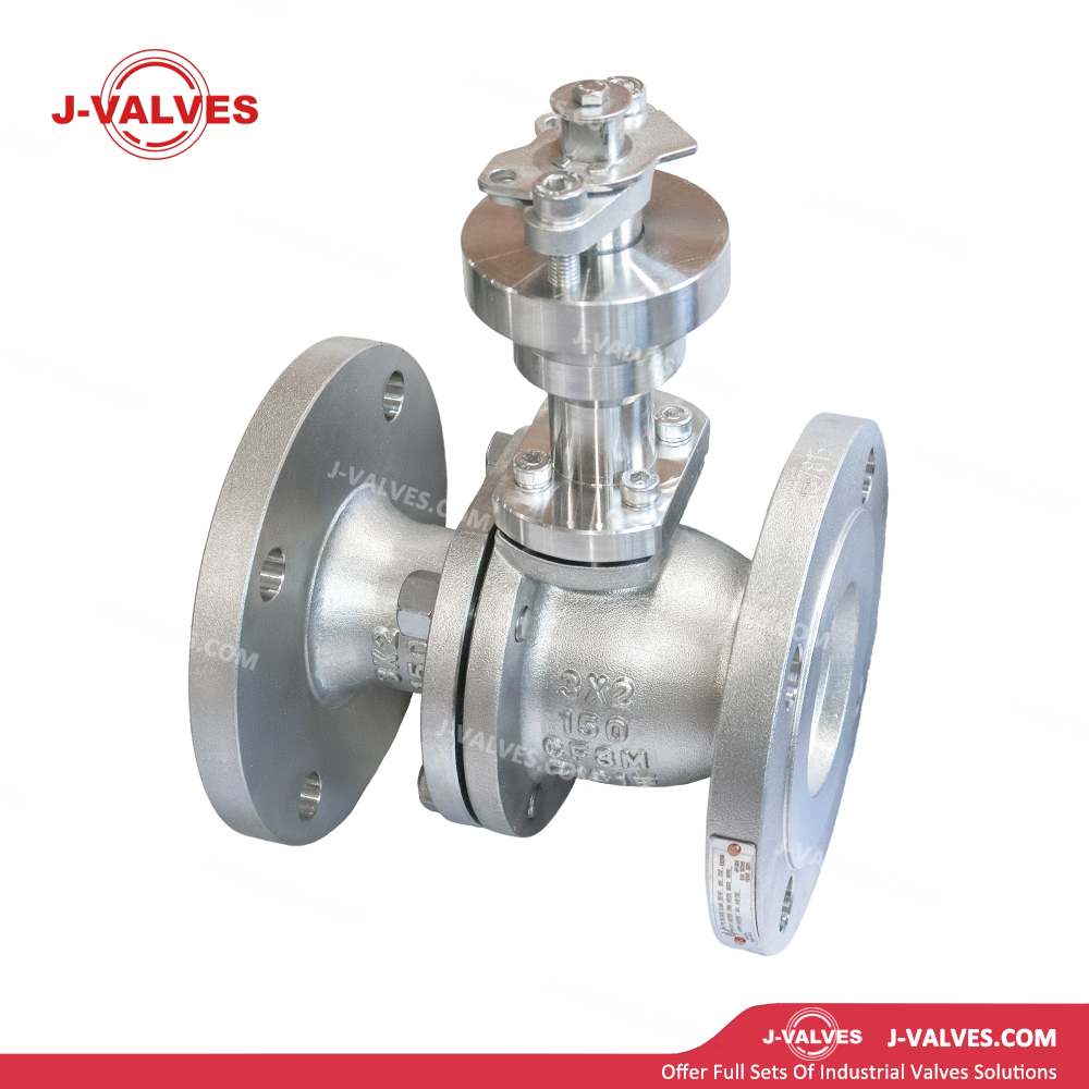 3x2"150LB CF8M Two Piece Extended Stem Floating Ball Valve