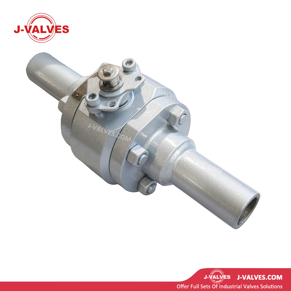 1.5x1.25"800LB A105 Extended Three Piece Floating Ball Valve at Both Ends