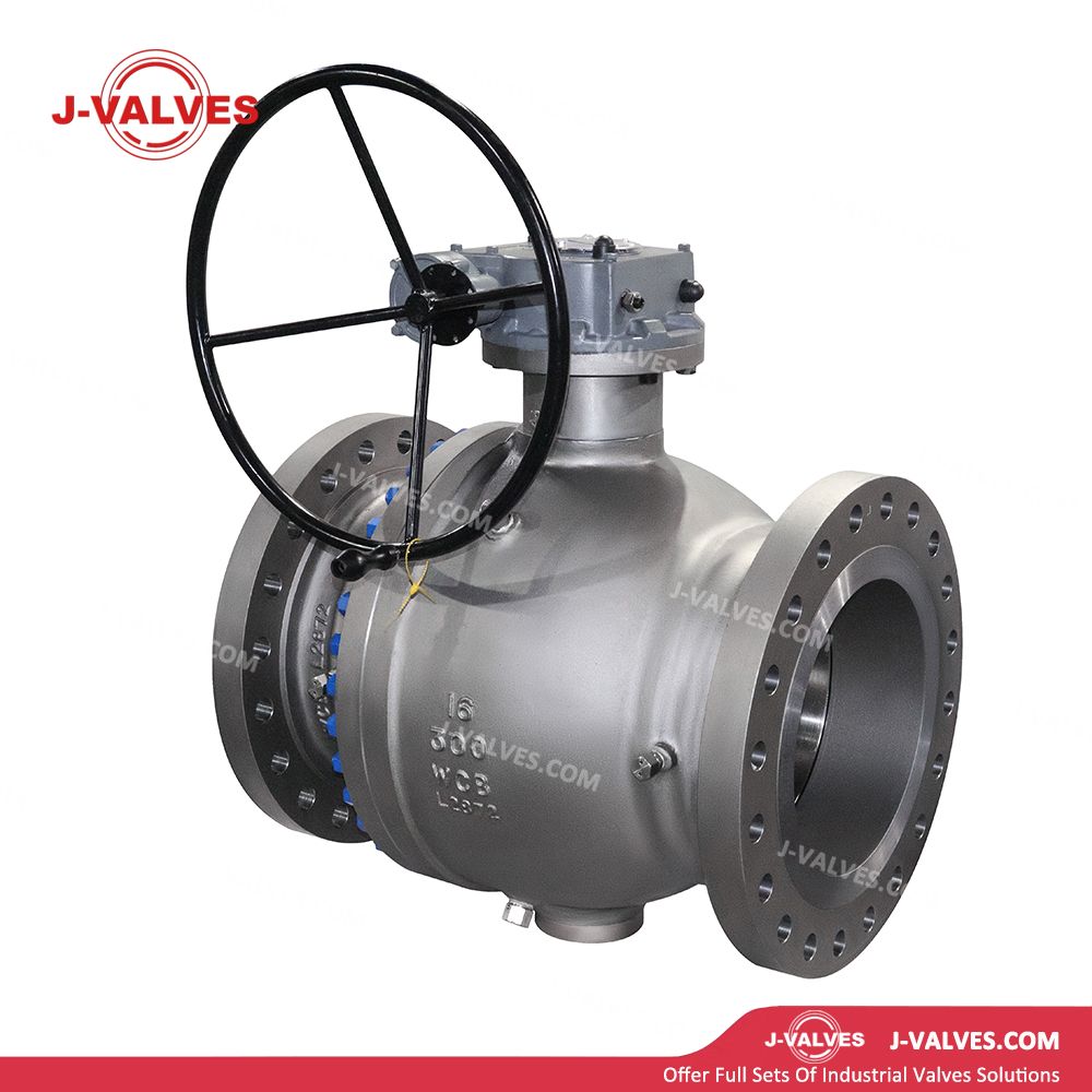 2PC Flange Cast Steel Trunnion Mounted Ball Valves