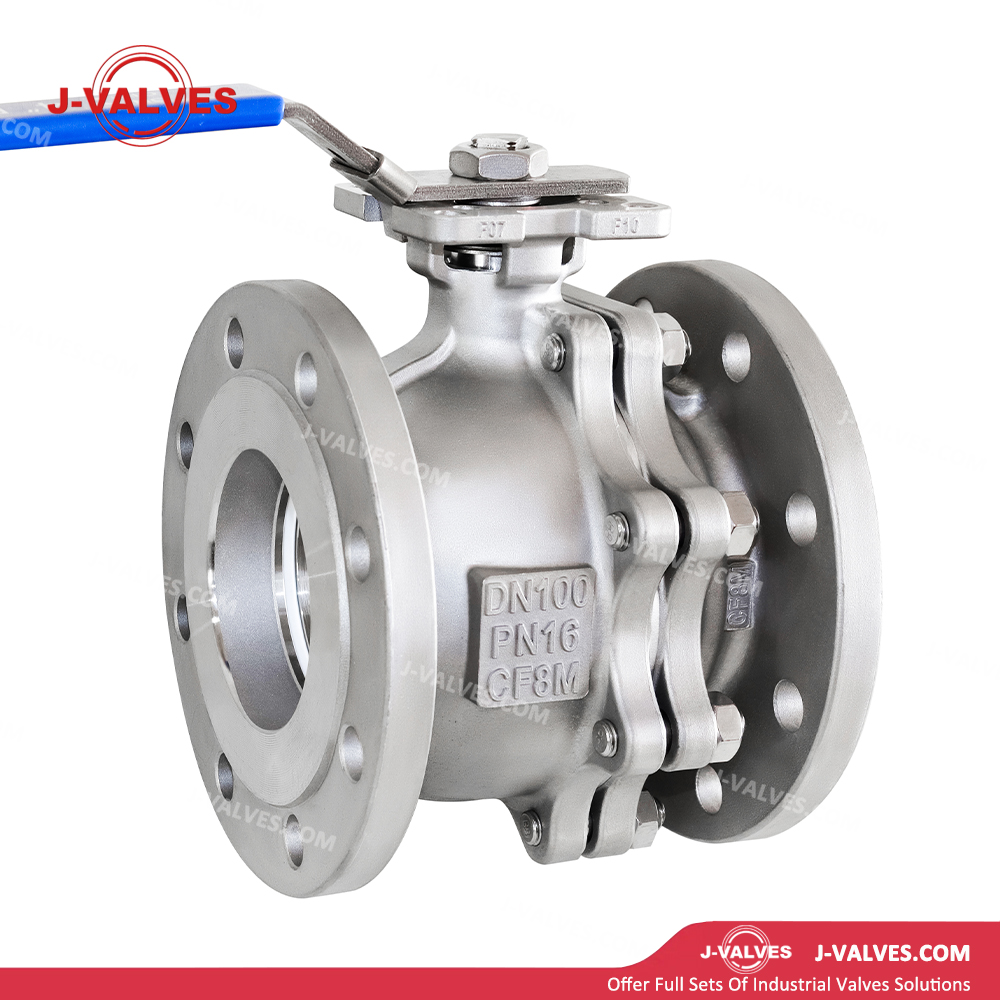 DN100 PN16 CF8M Two Piece Floating Ball Valve