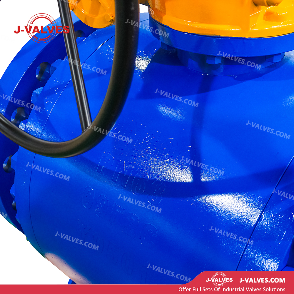 DN400 PN63 3 Piece Low Alloy Steel Trunnion Mounted Ball Valve