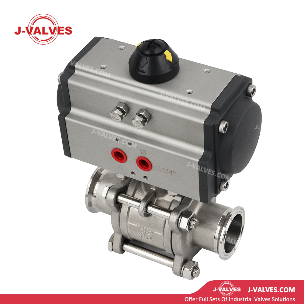 3piece Pneumatic Floating Ball Valve