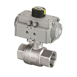 2PC Stainless Steel Full Port Floating Ball Valve with Pneumatic Actuator