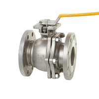 Stainless Steel Floating 2PC Flange Ball Valve with ISO5211 High Mounting Pad API608/API6D