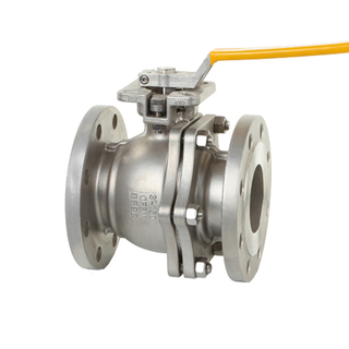 Stainless Steel Floating 2PC Flange Ball Valve with ISO5211 High Mounting Pad API608/API6D