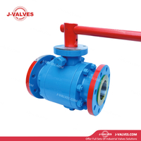 DN80 PN25 3PC Forged Steel Trunnion Flanged Ball Valves