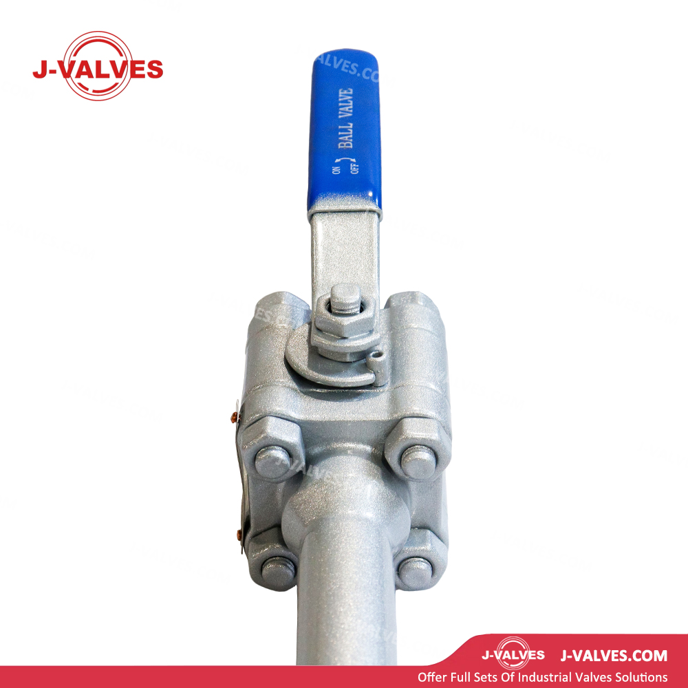 0.75x0.5"800LB A105N Three Piece Extended Floating Ball Valve at Both Ends