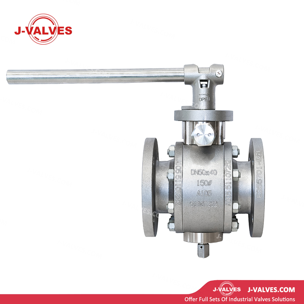 DN50x40 150LB A105 Two Piece Extended Stem floating ball valve