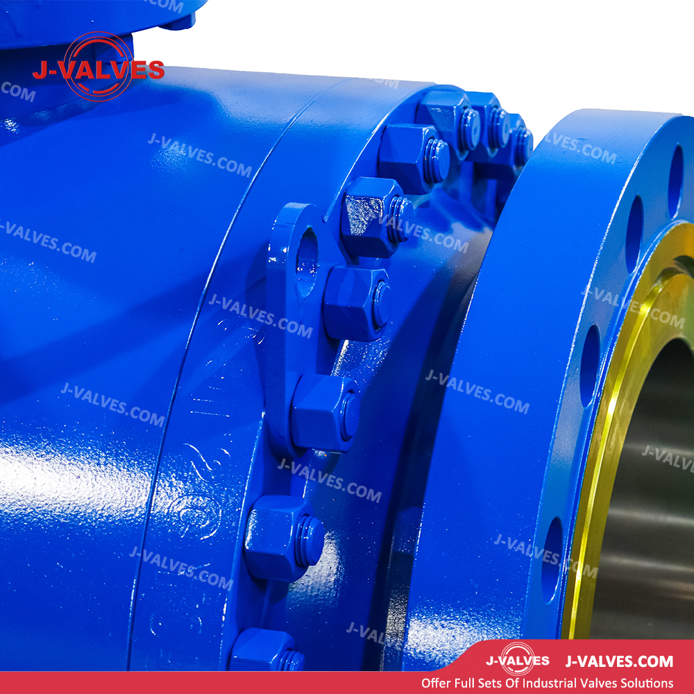 DN400 PN63 3 Piece Low Alloy Steel Trunnion Mounted Ball Valve