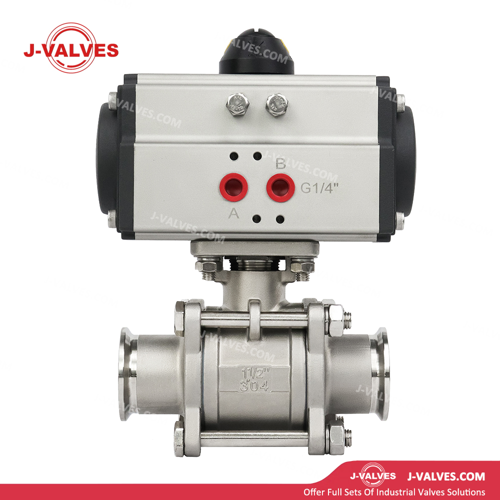 3piece Pneumatic Floating Ball Valve