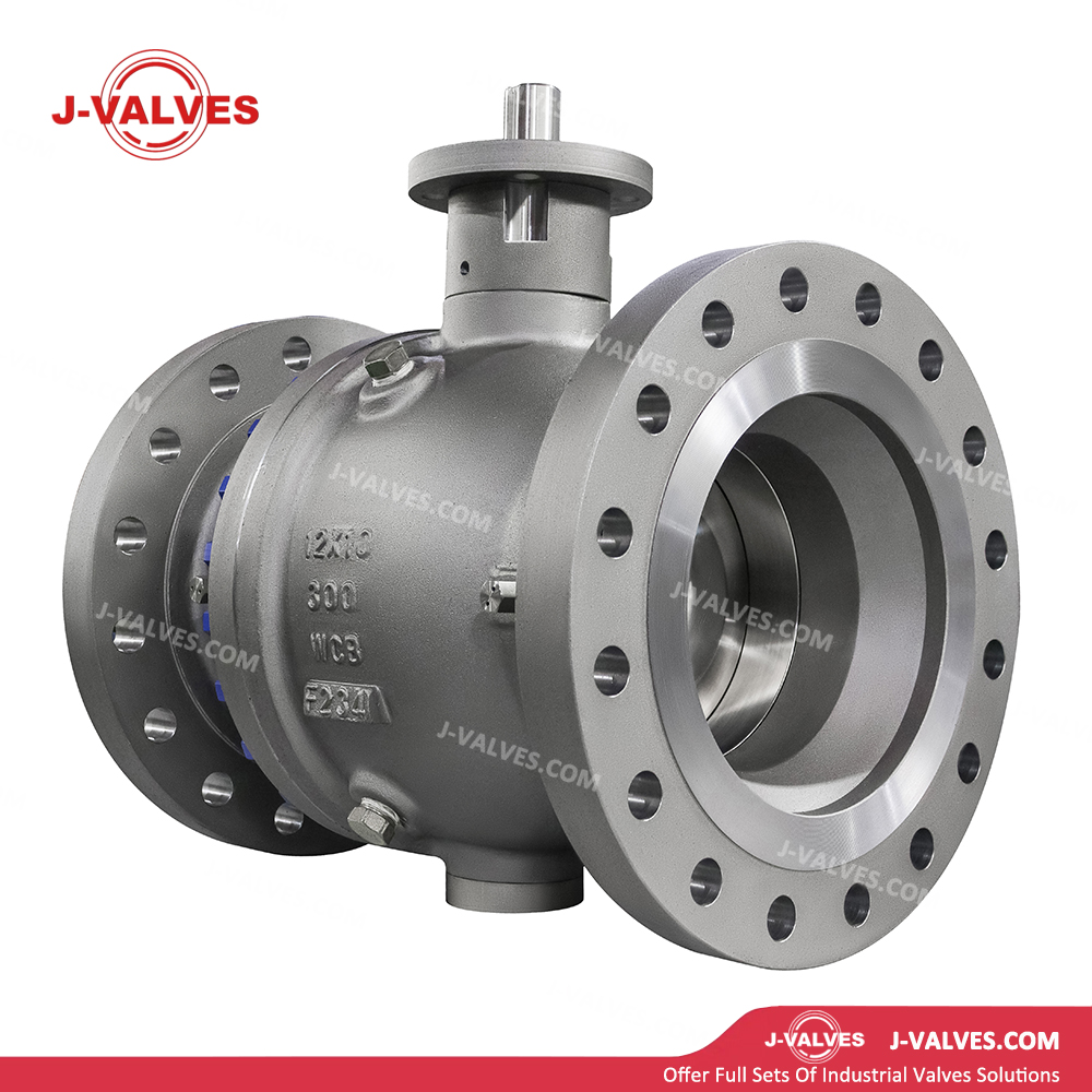 2PC Flanged Trunnion Mounted Ball Valve Cast