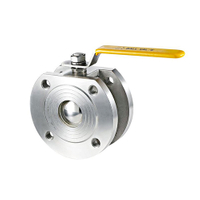 Stainless Steel Wafer Type Reduce Port Floating Ball Valve