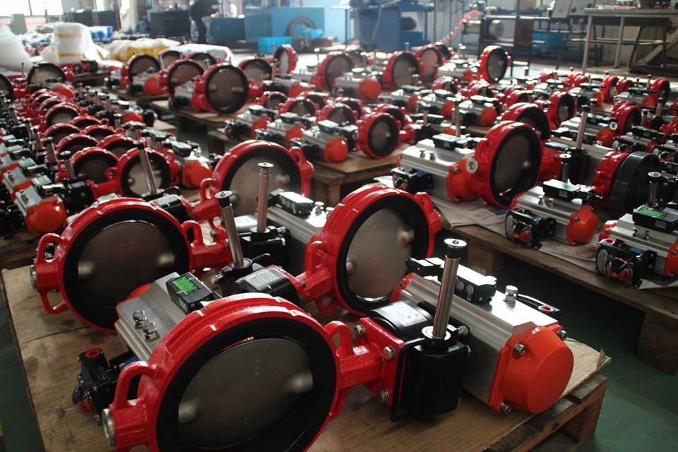 pneumatic actuated wafer type butterfly valves-masoneilan valve2