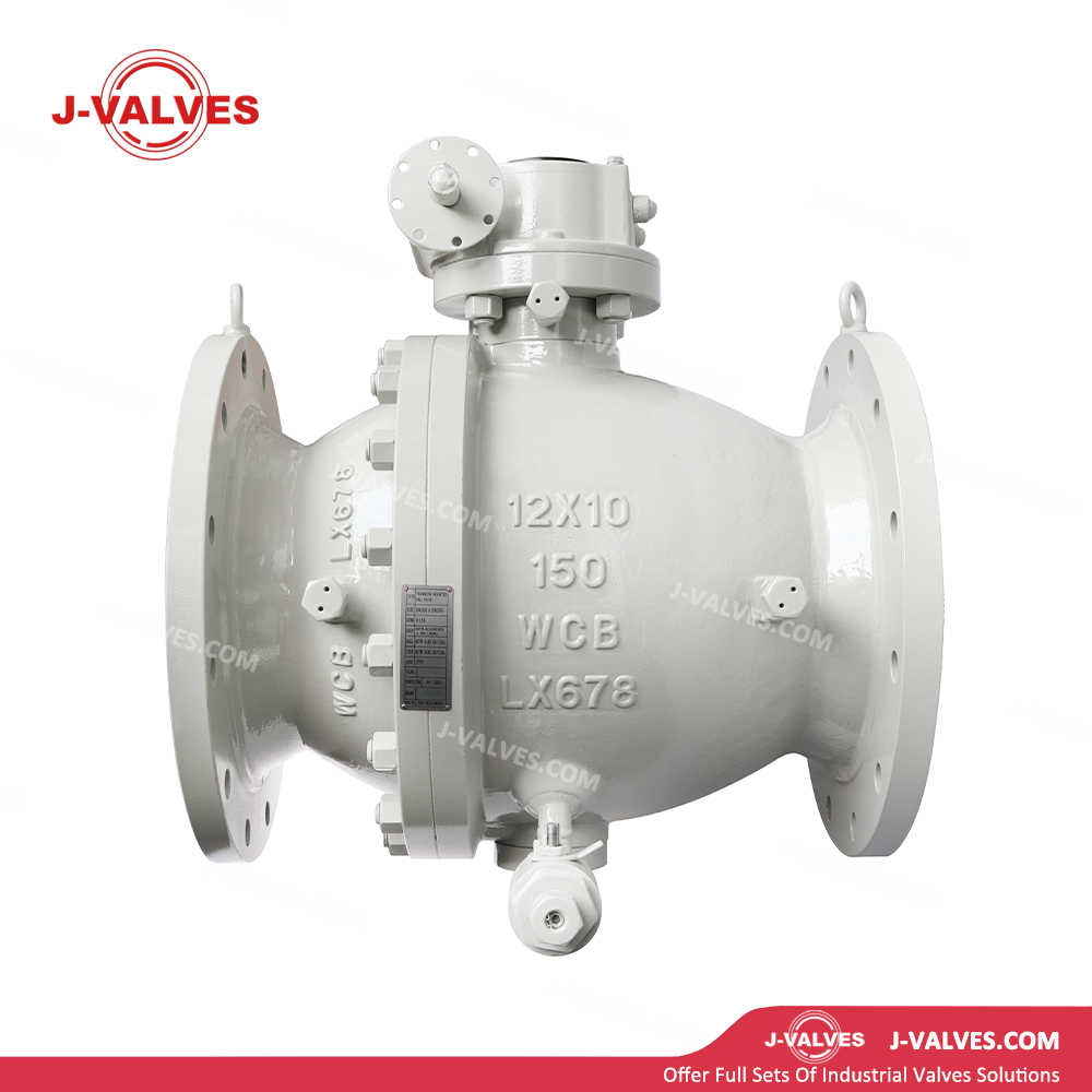 12x10" WCB Trunnion Ball Valve with Needle Vent Valve API6D Standard