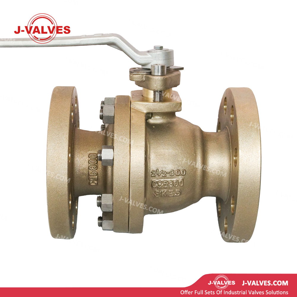 2.5"300LB C95800 Two Piece Floating Ball Valve