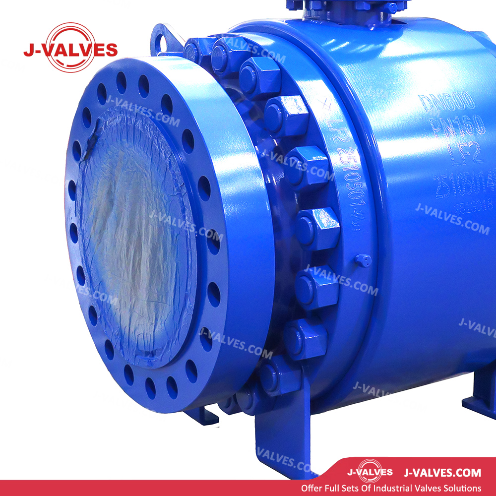 DN600 PN160 LF2 Three Piece Trunnion Mounted Ball Valve