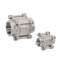Three Piece Body Stainless Steel Thread Spring Return Check Valve