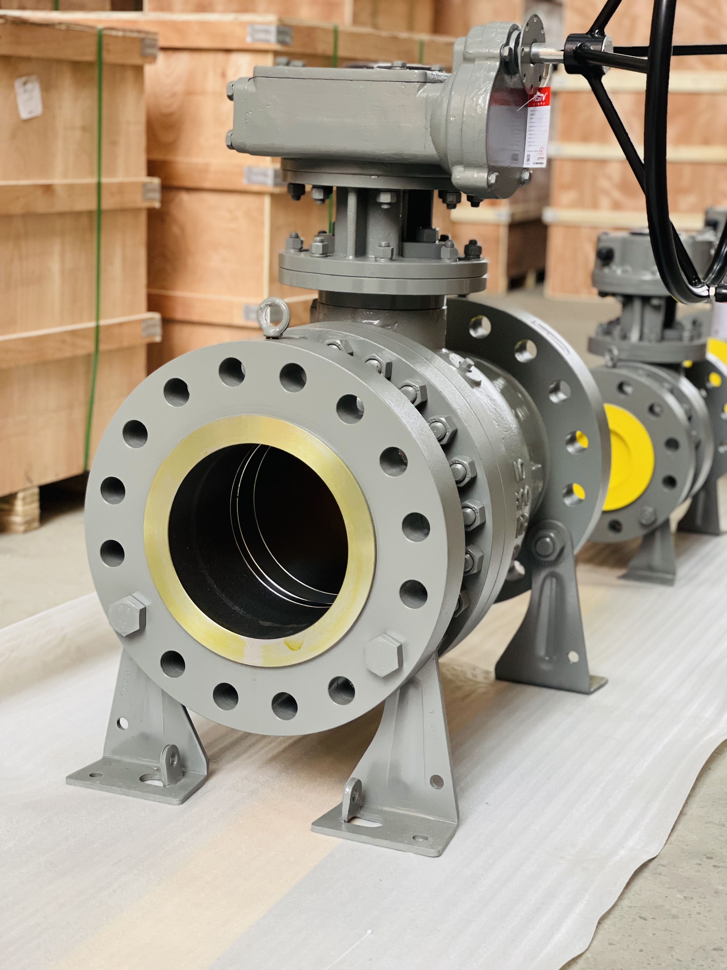 API6D Carbon Steel Trunnion Mounted Ball Valve 600LB 