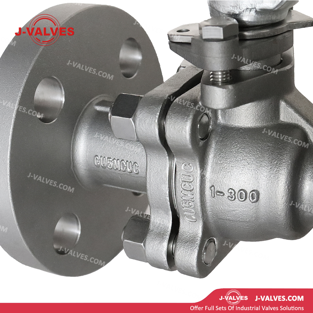1"300LB CU5MCuC Floating Ball Valve Oil Gas Control Valve