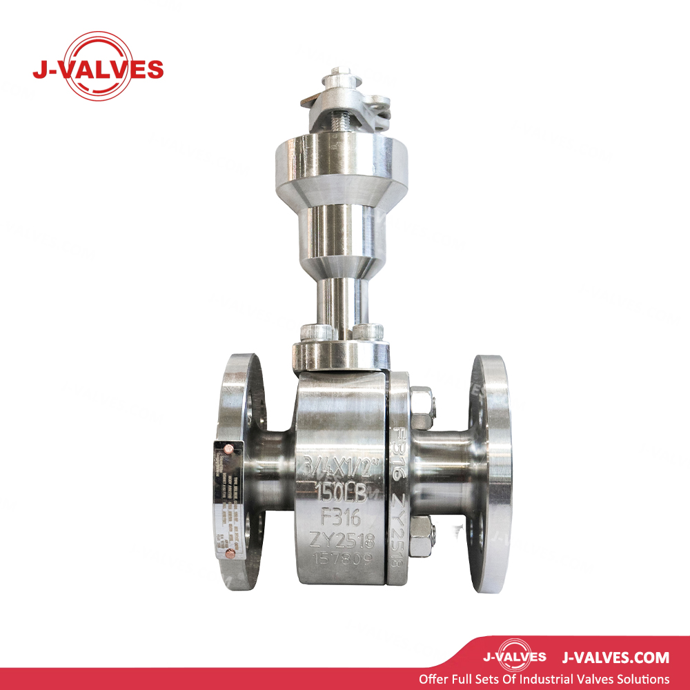 0.75x0.5"150LB Two Piece Stainless Steel Extended Stem Floating Ball Valve