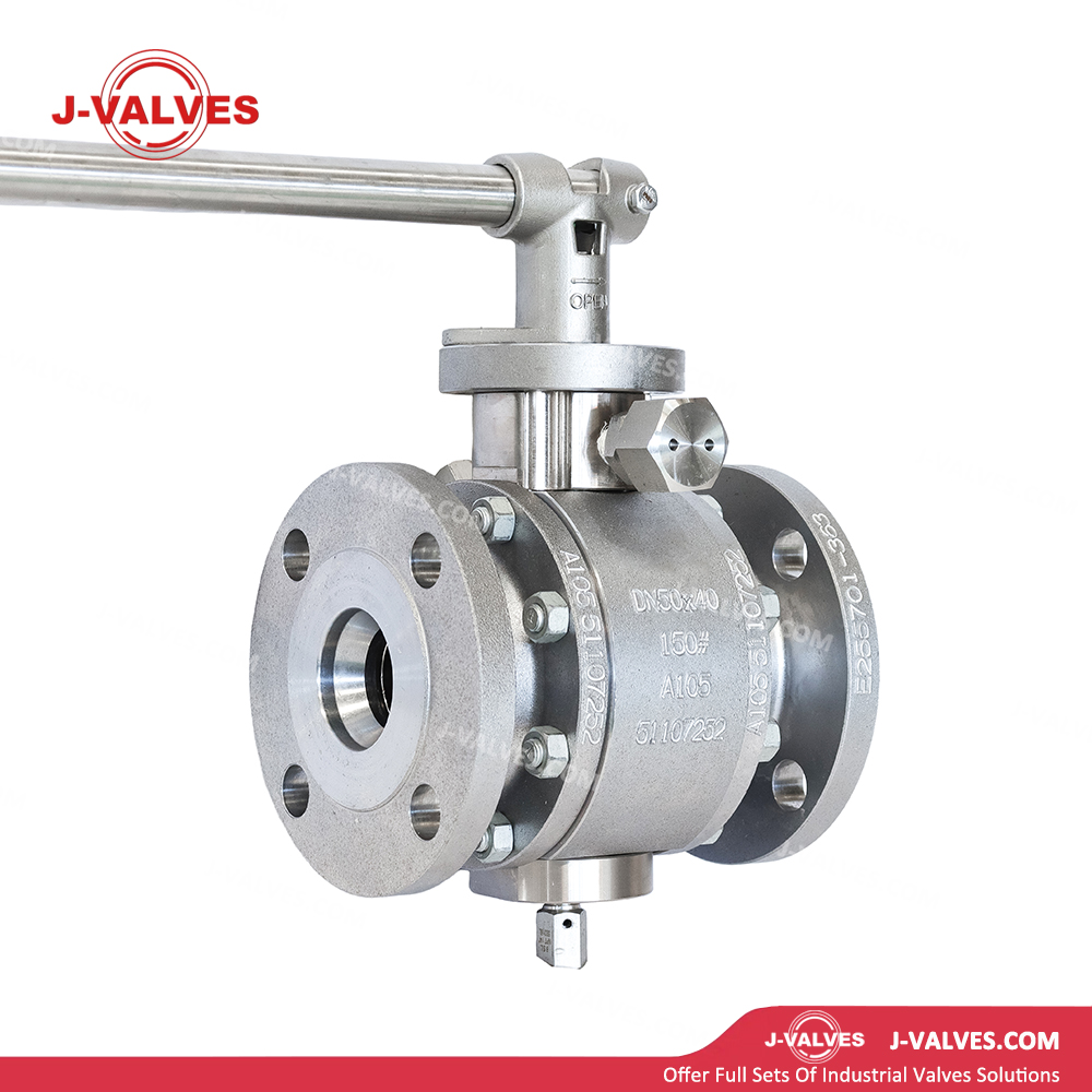 DN50x40 150LB A105 Two Piece Extended Stem floating ball valve