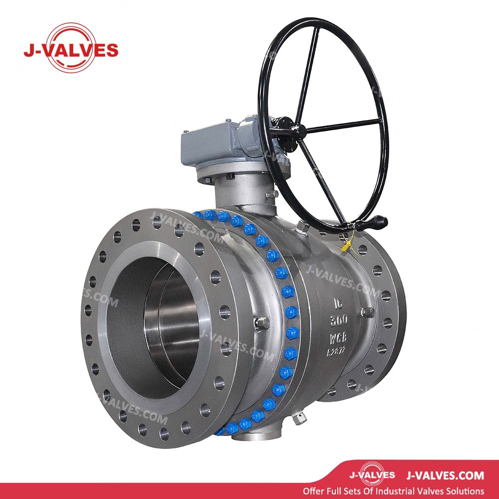 2PC Flange Cast Steel Trunnion Mounted Ball Valves