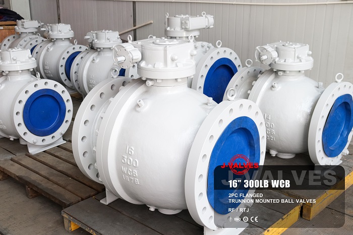 2PC trunnion mounted ball valves