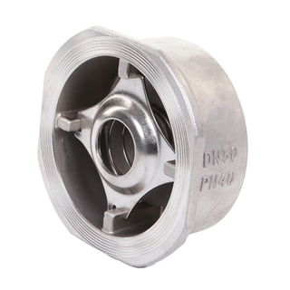 Stainless Steel One Way Wafer Type Single Disc Spring Return Check Valve 