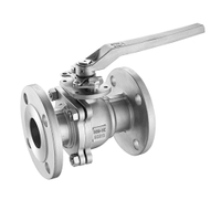 JIS10K/20K Flanged Stainless Steel CF8/CF8M Floating Ball Valve