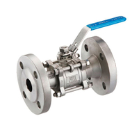 3 Piece Stainless Steel Floating Flange Ball Valve 