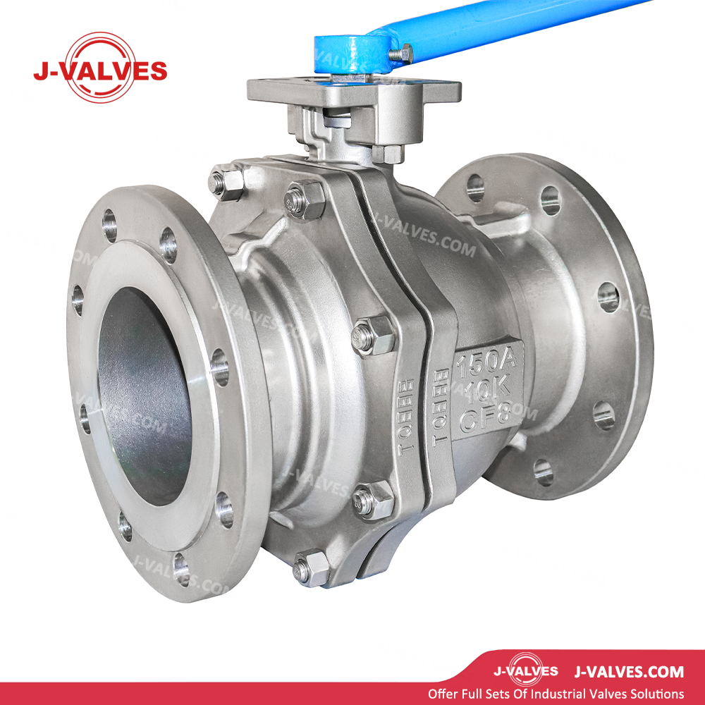 150A 10K CF8 Stainless Steel Floating Ball Valve JIS Standard Production