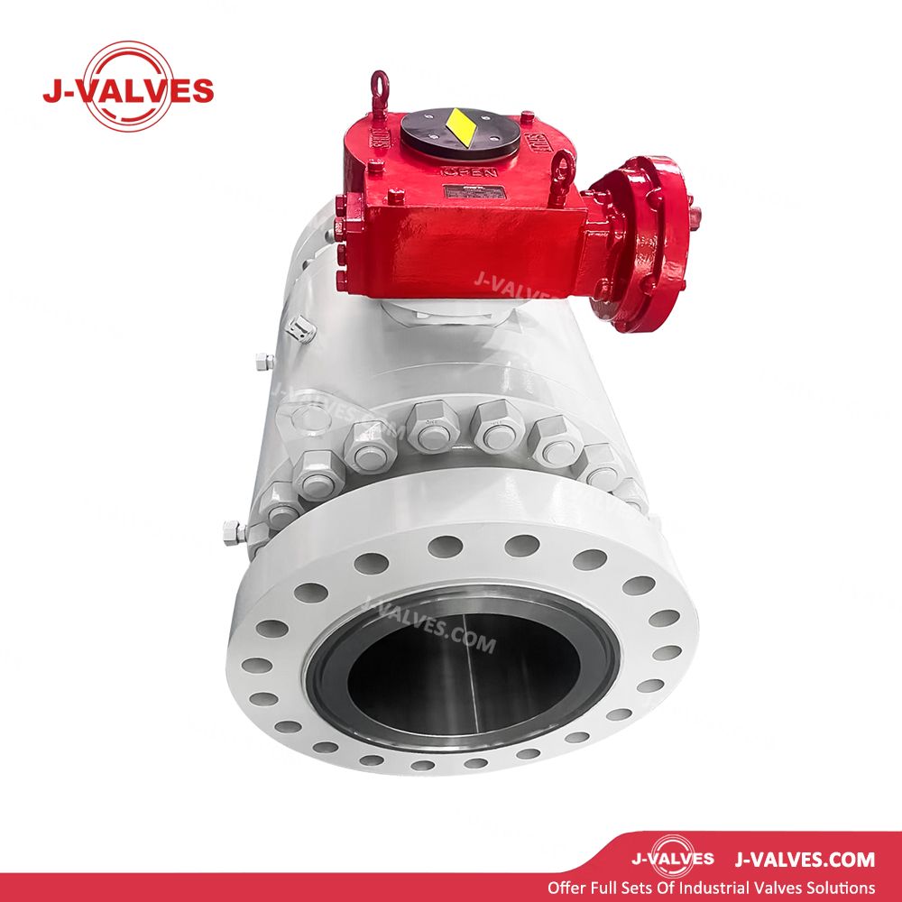 3PC Flanged Trunnion Mounted Ball Valve With Turbine