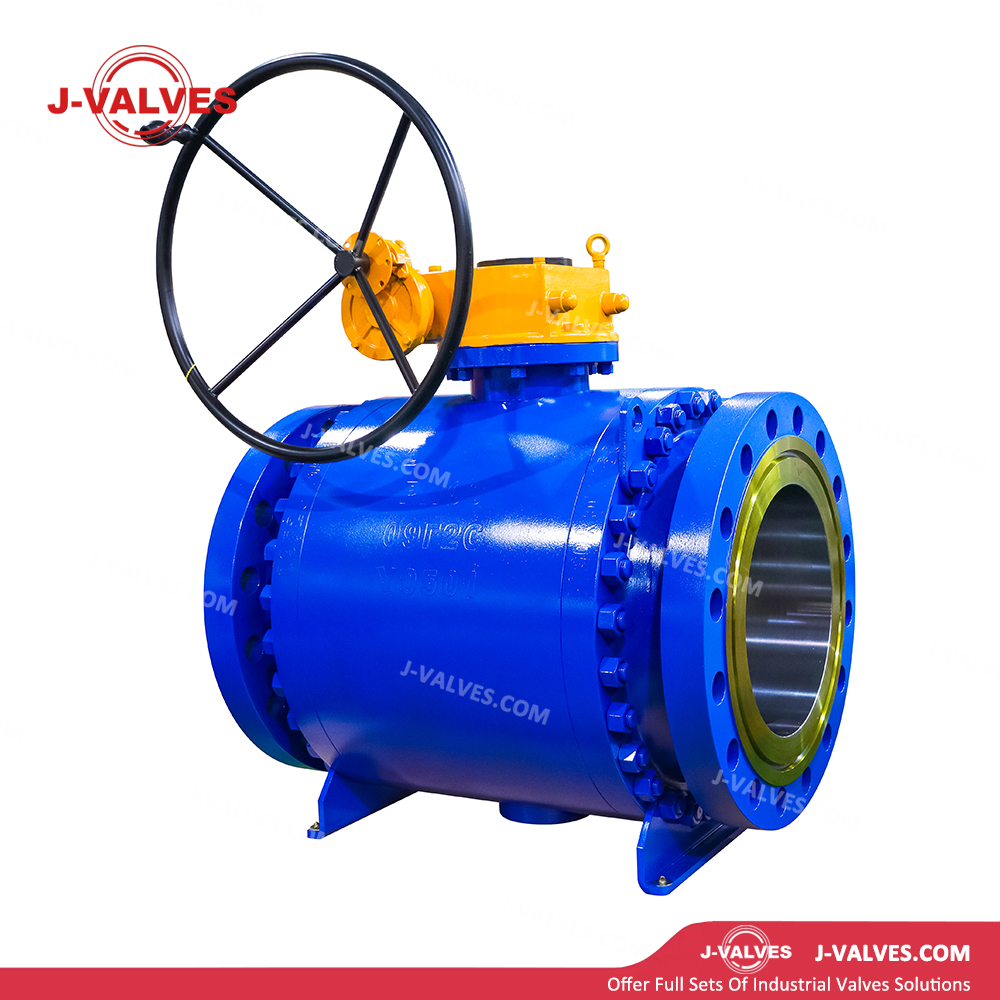 DN400 PN63 3 Piece Low Alloy Steel Trunnion Mounted Ball Valve