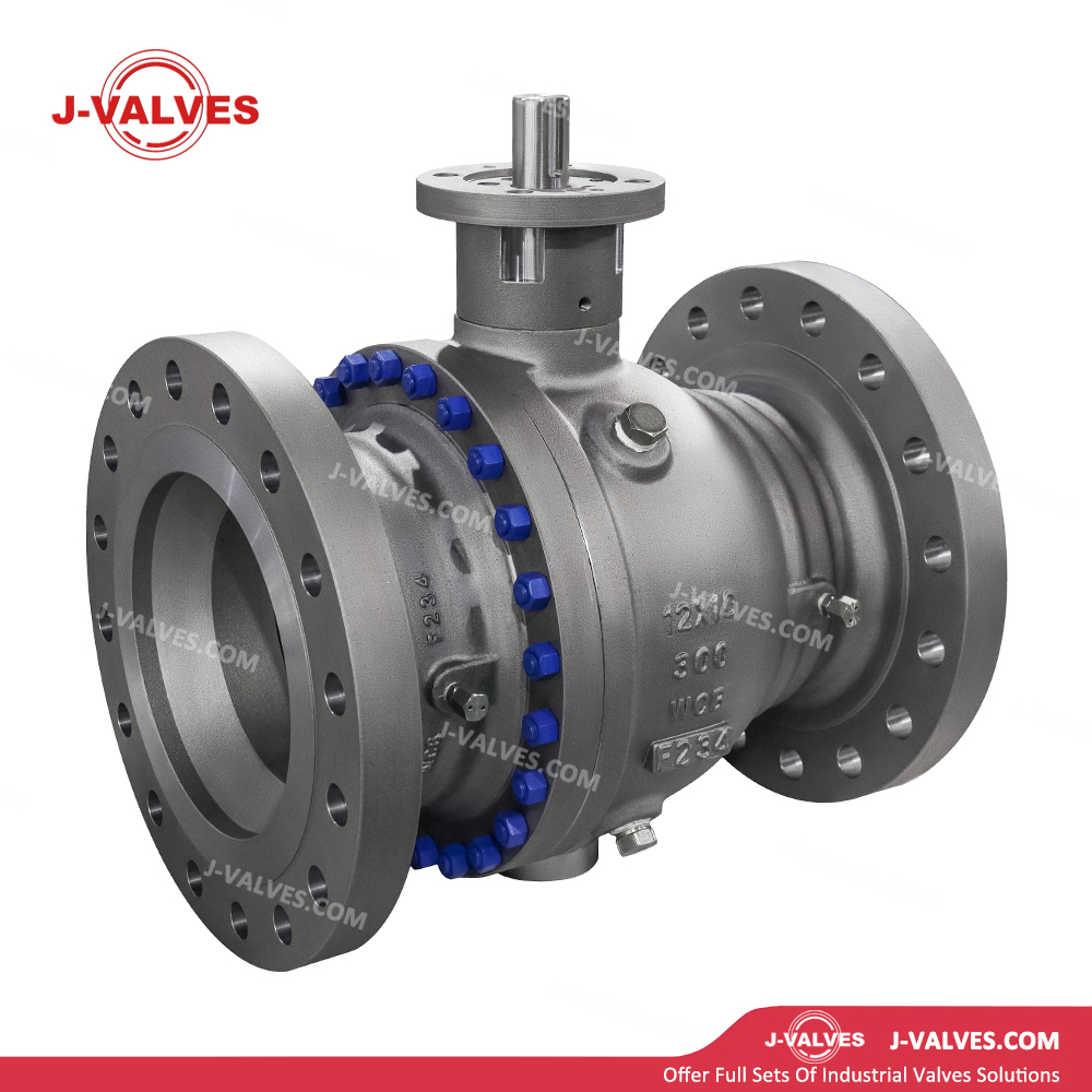 12x10 300LB WCB 2piece Trunnion Mounted Ball Valve