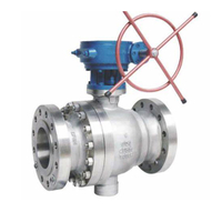 API6D Stainless Steel DBB Trunnion Mounted Flanged Ball Valve