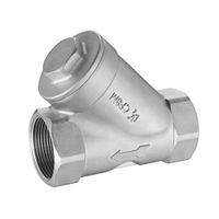 Stainless Steel Thread Spring Return Y Type Check Valve