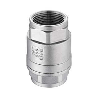 Stainless Steel Thread Spring Return Vertical Type Check Valve