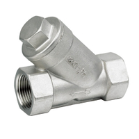 800WOG NPT/BSPP/BSPT Stainless Steel Threaded Ends Y Type Strainer