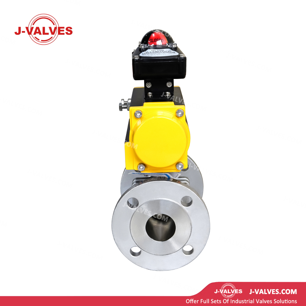 DN50 PN18 CF8 Pneumatic Floating Ball Valve